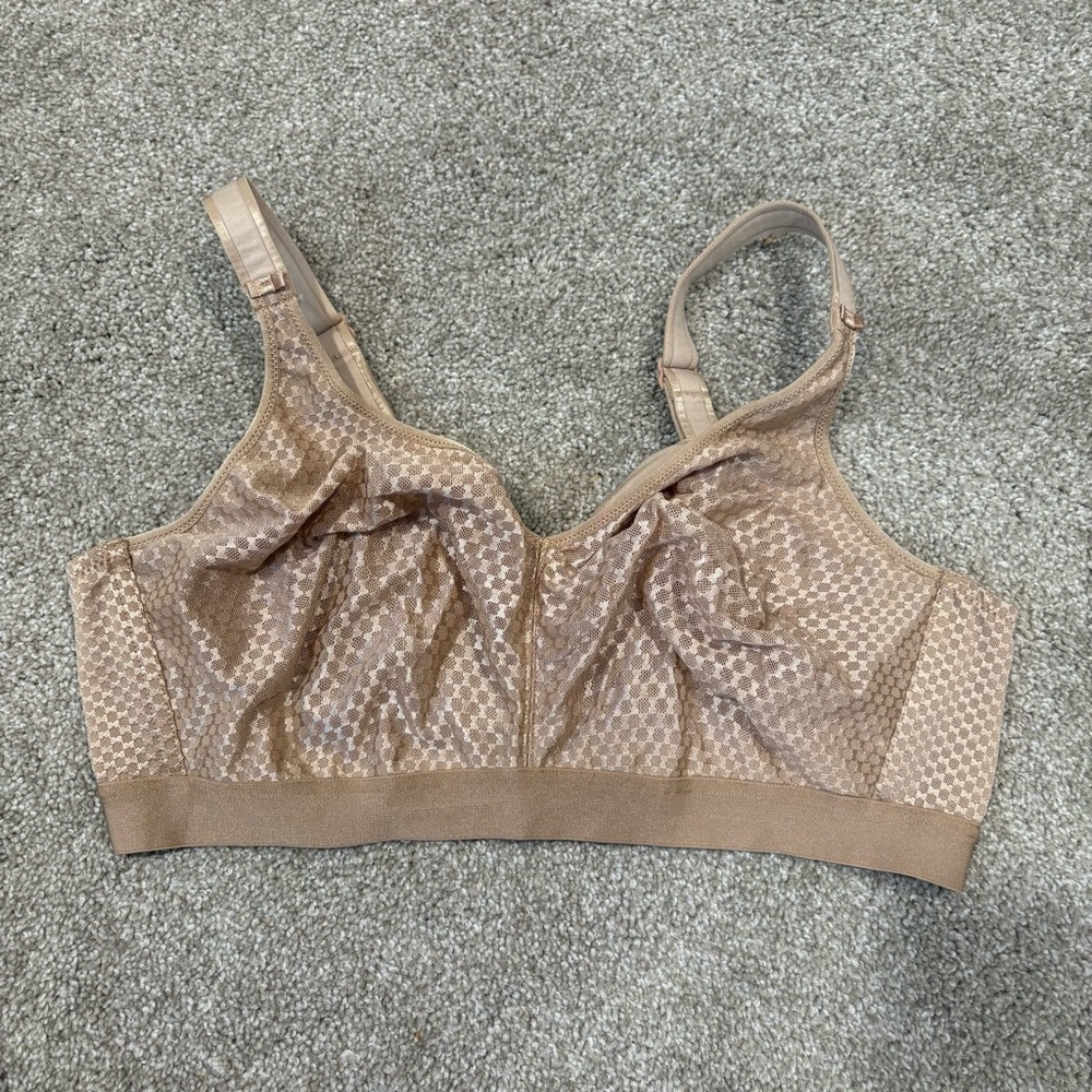 Chantelle Tan Patterned Bra